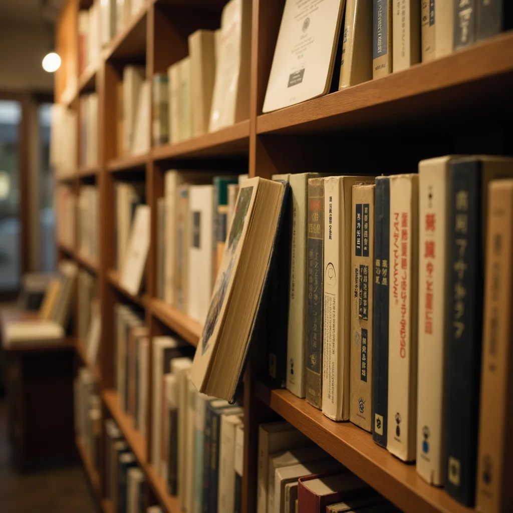 古本屋で本を手に取る桃井りせ