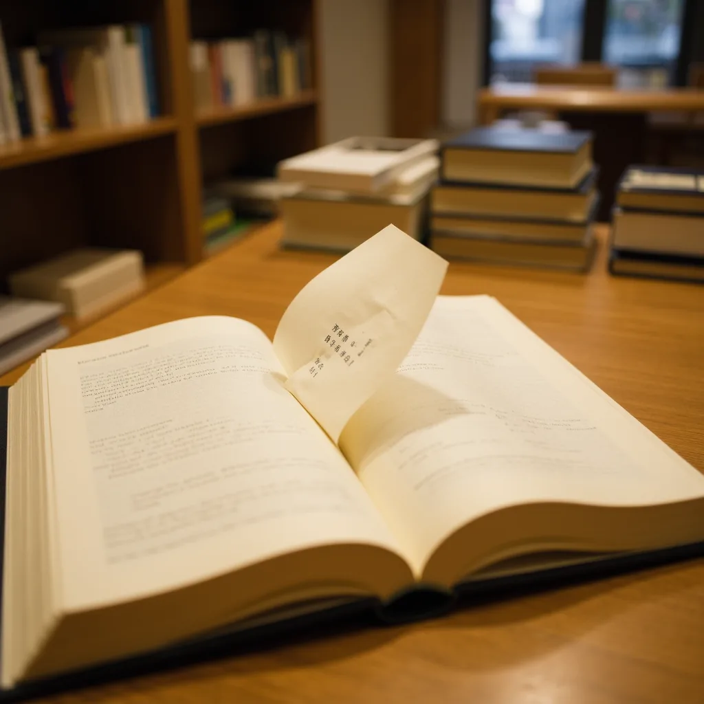 文庫本を一冊手に取ったら、しおり代わりのメモが挟まったままでした。何が書いてある...