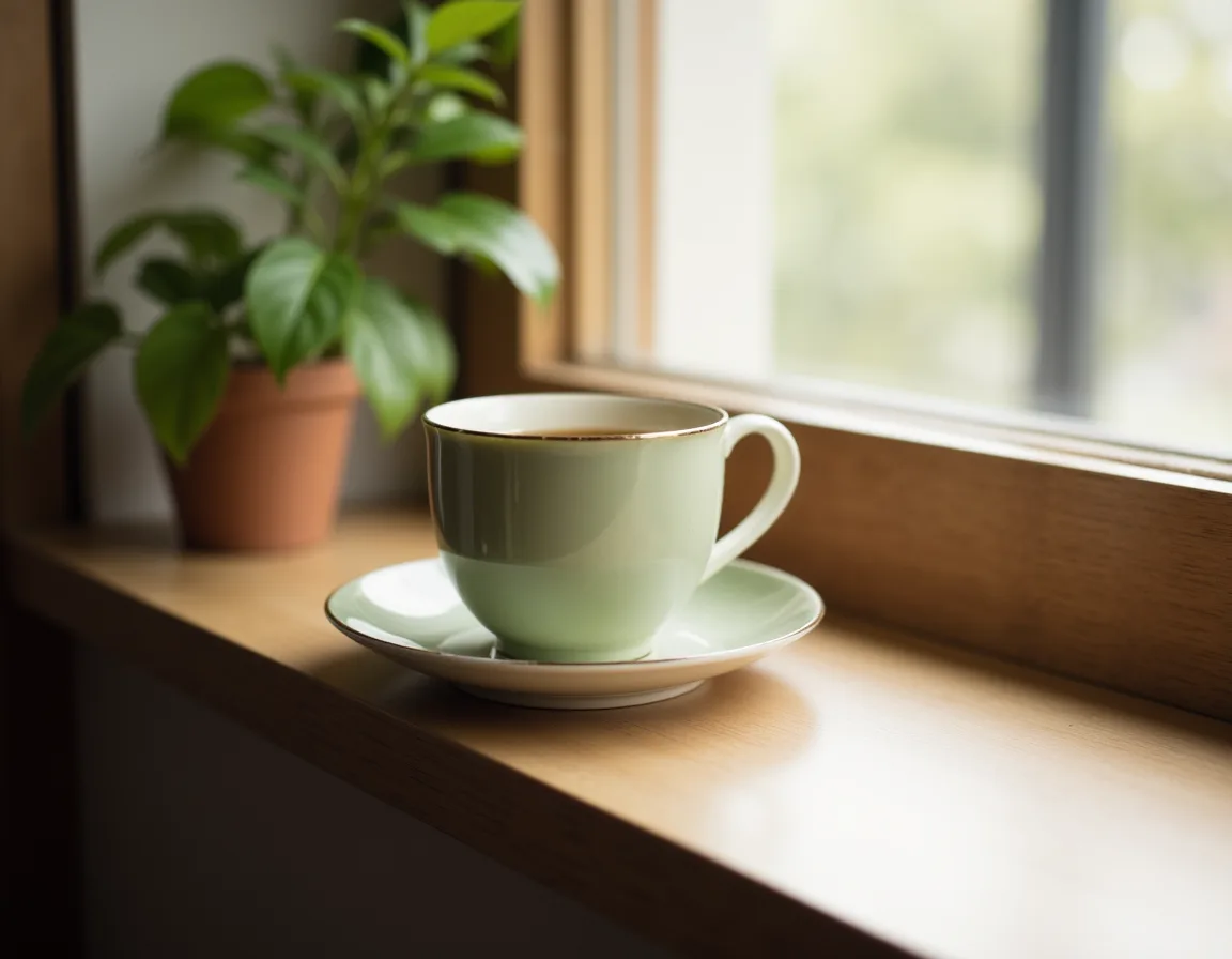 窓辺のほうじ茶